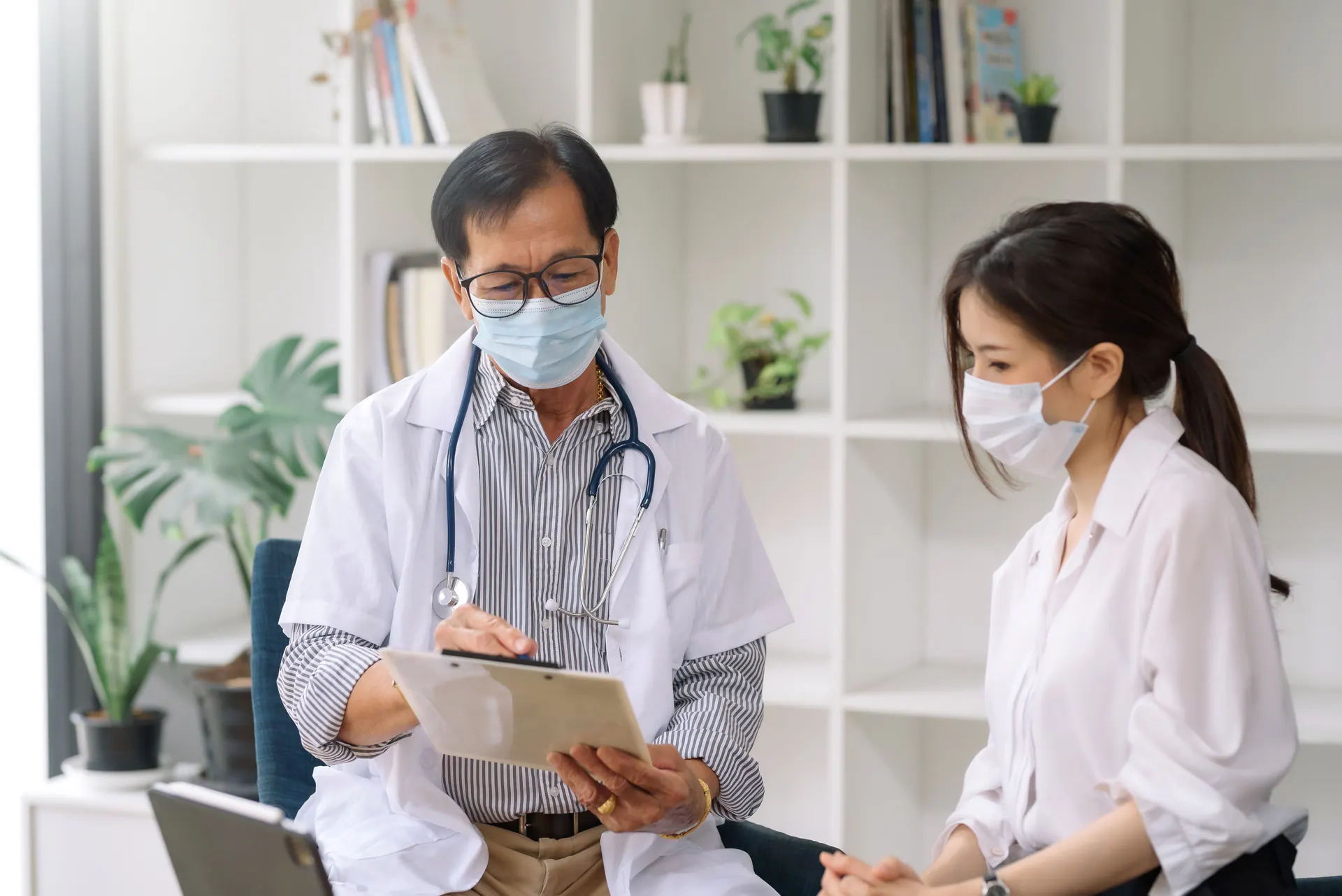Occupational health clinic consultation